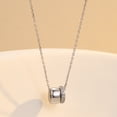 thumbnail image 5 of Tilga Layered CZ Rondelle Pendant Necklaces for Women, 14K Gold Plated Trendy Mariner Chain Dainty Circle Rondelle Pendant Choker Necklace for Women Two-Toned Cubic Zirconia Gold Necklace, 5 of 6