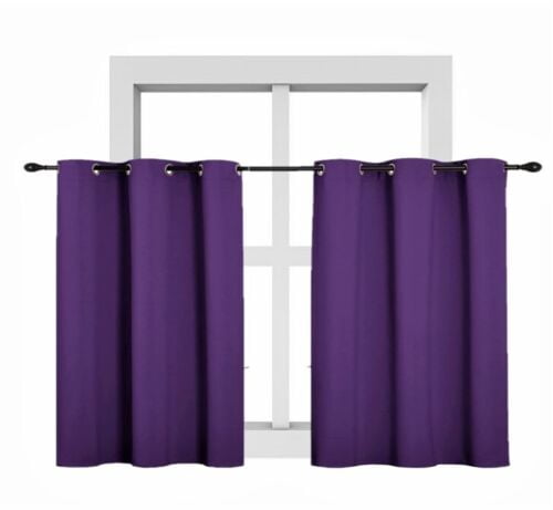 Purple color 1 Panel Grommets top window treatment curtain thermal ...