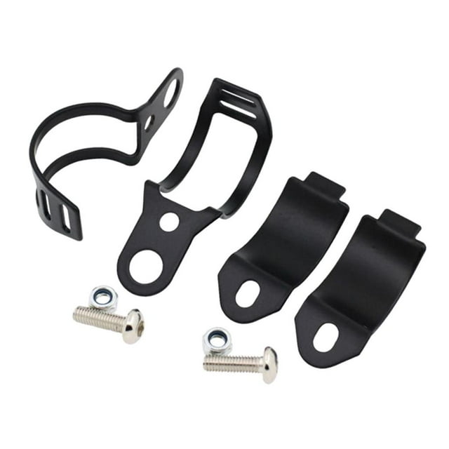Kit de Abrazadera de Soporte de Indicador de Dirección de Motocicleta Universal Negro