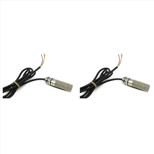 2X DC5-28V RS485 Transmisor de Temperatura y Humedad Modbus XY-MD03 Colector de Temperatura y Humedad - Cabezal de Metal