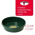 thumbnail image 2 of Little Giant 3 Gallon Flat Farm Livestock Feed Utility Pan, Green (12 Pack), 2 of 6