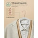 thumbnail image 4 of Juego de 50 perchas SONGMICS de terciopelo, color blanco nube, UCRF021W02, 4 of 7