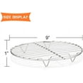 thumbnail image 2 of GFDYREE Grilles Rondes de Mise en Conserve de 9 Pouces, Grilles de Cuisson et de Refroidissement en Acier Inoxydable, Ensemble de 2, Multi-Usage pour Friteuse à Air Chaud et Autocuiseur, Lavable au Lave-Vaisselle, 2 of 7