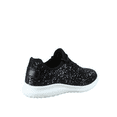 thumbnail image 2 of Zone1k Little Girl Big Girl Glitter Sparkle Comfort Light Weight Slip On Flat Sneaker Shoes ( Black, 1 ), 2 of 4