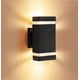 thumbnail image 1 of Lámpara de pared para exteriores con luz LED arriba y abajo, moderna y sencilla, lámpara de pared cuadrada de doble cabezal, lámpara de pared para patio, lámpara de pared para alero exterior, 1 of 3