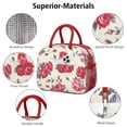 thumbnail image 4 of Flower Lunch Bag for Women Men Reusable Insulated Lunch Bags, Leakproof Cooler Food Lunch Tote Bag, Large Capacity Lunch Box for Work School Travel Picnic, 4 of 7