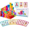 thumbnail image 1 of Bloques de madera con números GUKAZH, 40 unidades, para niños mayores de 3 años, 1 of 6
