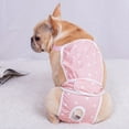 thumbnail image 4 of Dog Diaper with Adjustable Suspender, Washable Reusable Puppy Sanitary Panties Pet Underwear Diaper Jumpsuits for Female Dogs (Pink, XXL), 4 of 7