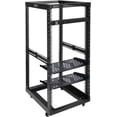 thumbnail image 5 of Open  Server Rack with Wheels- Heavy Duty Post Quick Assembly Support Equipment Home Network Cabinet, 5 of 6
