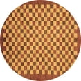 thumbnail image 1 of Ahgly Company Indoor Round Oriental Brown Modern Area Rugs, 5' Round, 1 of 4