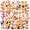 2A, variant on cartoon Fox Cake Stickers Stickers, Waterproof Fox Cake Stickers Sticker for Water Bottle Laptop Phone Cases Planner Skateboard Luggage Helmet Party Favor Decor, Ideal for Adults Teens Teacher Rewards