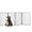 Gray, variant on PETMAKER 3-Panel Indoor Foldable Pet Gate for Stairs or Doorways (Gray)