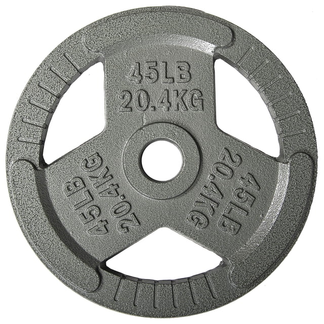 Disco de peso Fitvids de hierro fundido de 20,4 kg con orificio de 2 pulgadas
