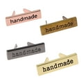 thumbnail image 4 of 10pcs Metal Handmade Labels Tags for Clothes Jeans Shoes Bags Garment Rectangle Hand Made Printed Label DIY Sewing Craft, 4 of 9