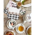 thumbnail image 4 of Spring Flowers Kitchen Dish Towels for Drying Dishes Set of 4, Watercolor Floral Leaf Black Plaid Waffle Weave Microfiber Hand Tea Bathroom Towels Quick Dry & Absorbent Towel 15.7x23.6, 4 of 7
