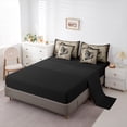 thumbnail image 5 of Feelyou Jungle Fish 7-Piece King Bedding Set, Rustic Farmhouse Xmas Snowflake Sheets, 5 of 8