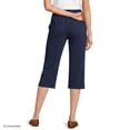thumbnail image 2 of Lands' End Women's Tall Sport Knit High Rise Elastic Waist Capri Pants, 2 of 4