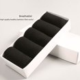 thumbnail image 1 of Calcetines de primavera para hombre, de fibra de bambú negra, hasta media pantorrilla, desodorantes, cortos, absorbentes del sudor, informales, de negocios, 1 of 1