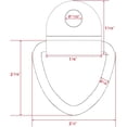 thumbnail image 3 of 2 pulgadas en anclaje de remolque Perno de cuerda de carga de remolque en clip de montaje en superficie Anillo de amarre de punto de anclaje de carga de camión para remolques Camiones Almacenes, 3 of 5