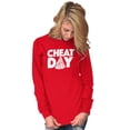 thumbnail image 4 of Cheat Day Pizza Fitness Food Craving Long Sleeve TShirt Men Women Brisco Brands M, 4 of 6
