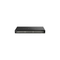 D-Link DGS-1520-52 Layer 3 Switch - 50 Ports - Manageable - 3 Layer Supported - Modular - 51.20 W Power Consumption - Twisted Pair, Optical Fiber - 1U High - Rack-mountable - Lifetime Limited Warranty