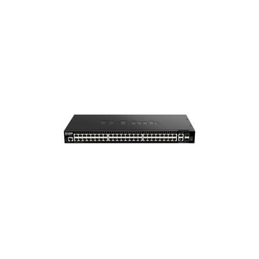 D-Link DGS-1520-52 Layer 3 Switch - 50 Ports - Manageable - 3 Layer Supported - Modular - 51.20 W Power Consumption - Twisted Pair, Optical Fiber - 1U High - Rack-mountable - Lifetime Limited Warranty