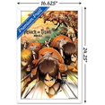 thumbnail image 3 of Attack on Titan - Attack Wall Poster, 14.725" x 22.375", Framed, 3 of 3