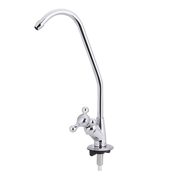 Sonew 1/4 '' Robinet de Cuisine en Alliage de Zinc Robinet Osmose Inverse Chrome RO Filtre à Eau Potable, Robinet, Filtre à Eau Potable