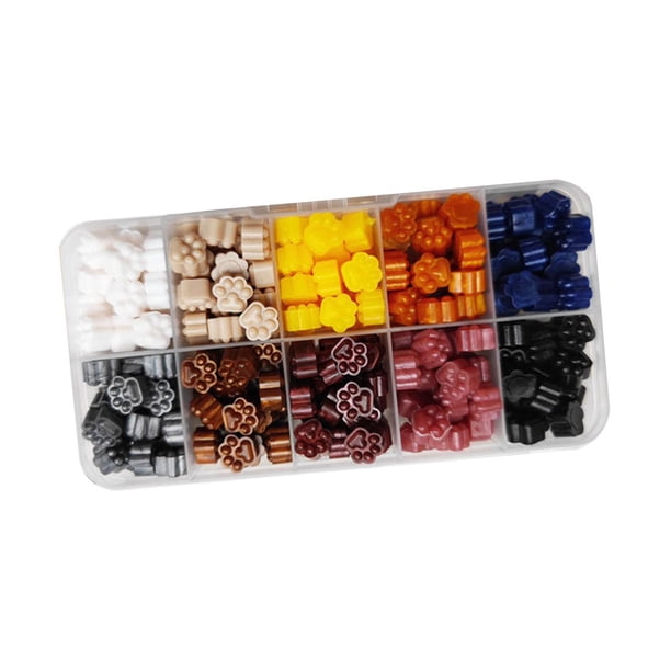 de sellado de garra de gato de 200 piezas, de sellado de 10 colores para invitaciones, paquetes, tarjetas, sobres, SOLEDAD cuentas de cera para sellar letras