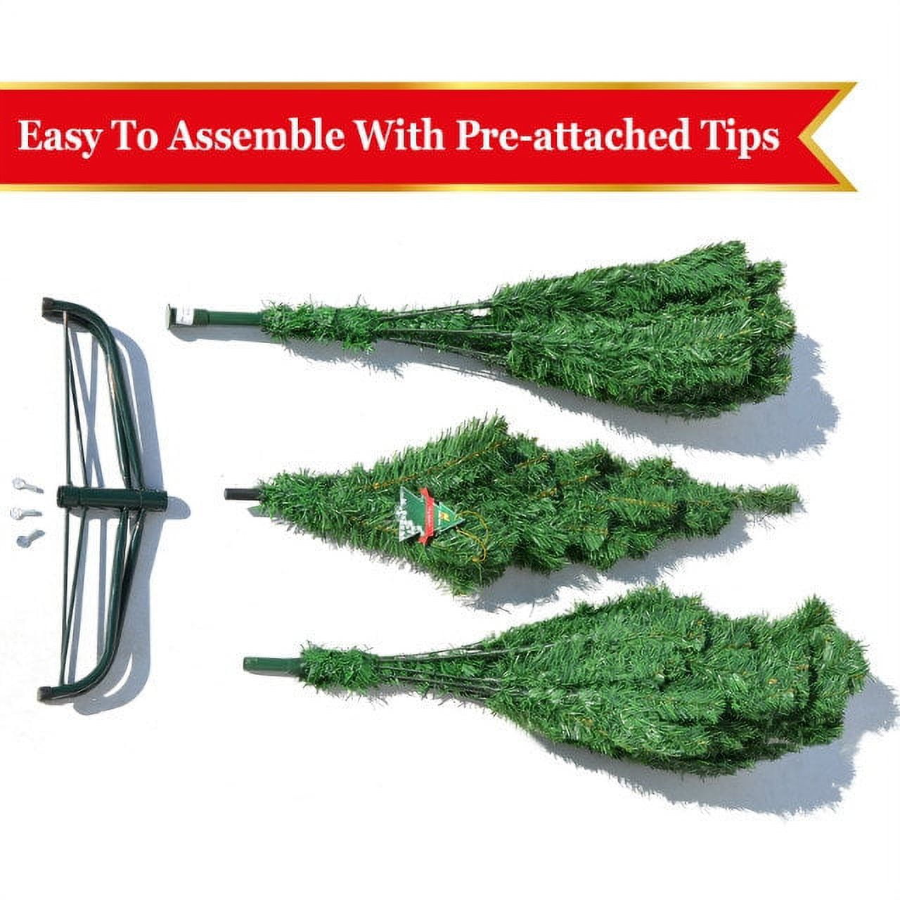 Sunrise 6\' Artificial Classic Pine Christmas Tree with Metal Stand (Green)