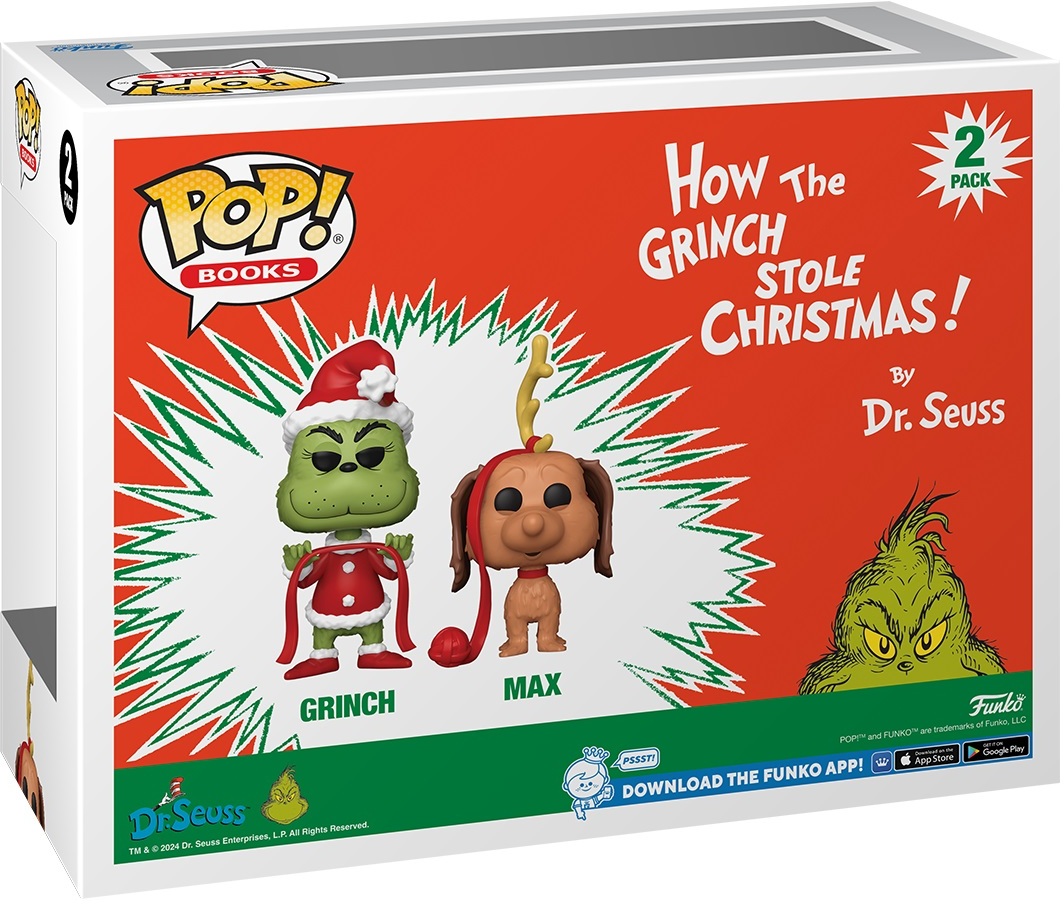 FUNKO POP! Books: How the Grinch Stole Christmas - Grinch with Max 2-Pack