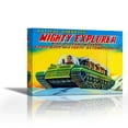 thumbnail image 1 of Mighty Explorer with Piston Action - Contemporary Fine Art Giclee on Canvas Gallery Wrap - wall décor - Art painting - 27 x 20 Inch - Ready to Hang, 1 of 2