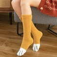 thumbnail image 6 of MZXELPRJD No Show Socks Womens Fuzzy Socks Cozy Soft Fluffy Cute Animal Slipper Socks Sleeping Warm Socks for Girls, White Socks Yellow, 6 of 6