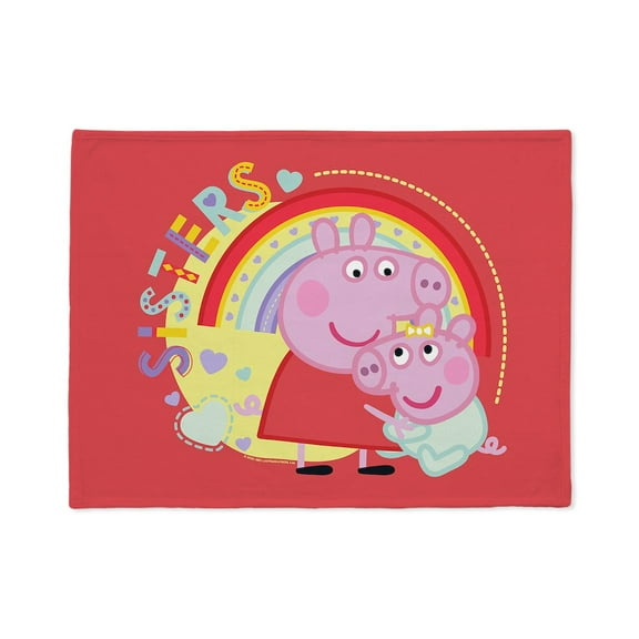 CafePress - Peppa Pig: Sisters - Soft Fleece Throw Stadium Blanket, 30"x40"