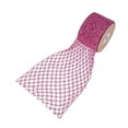 thumbnail image 3 of Yunhgft 1 Roll Glitter Wired Ribbon Home Decoration Stretchable Sparkling Trim Christmas Pink, 3 of 9