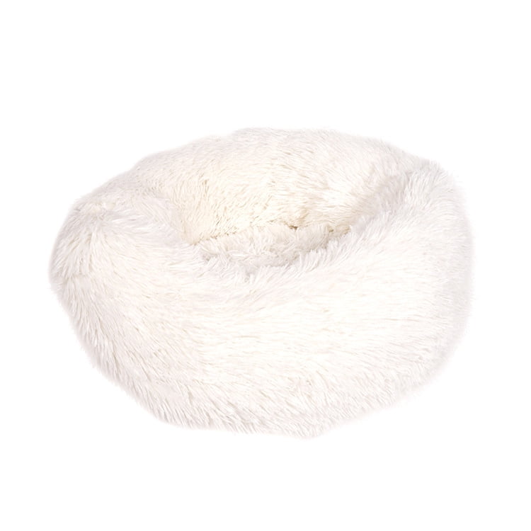 Cat Bed and Dog Bed Cushion,Fluffy and Soft Pet Bed,Round Donut Calming ...