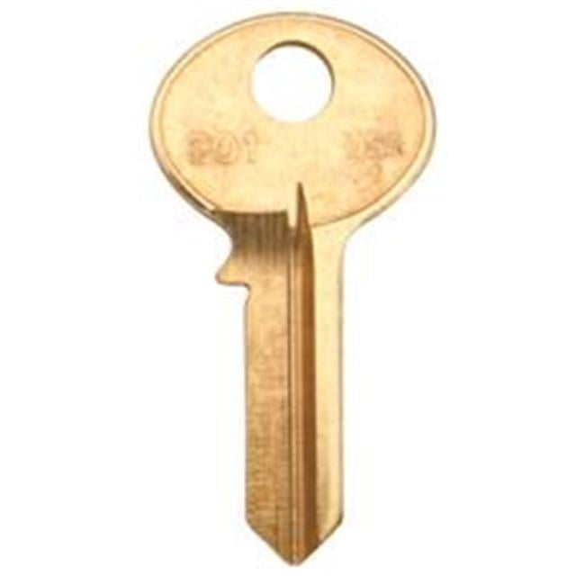KABA ILCO Nickel Plate Over Brass Key Blank,Brass,Schlage Lock,PK10 A1145L-SC20