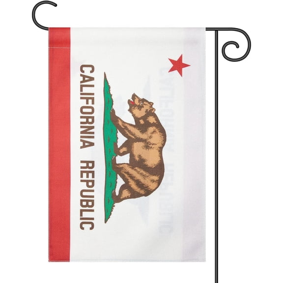 California State Garden Flag,Indoor Outdoor Decoration Flags,For Yard Outside 12 x 18 Inches,Double-Sided,DIY Celebration.