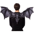 thumbnail image 3 of HM Smallwares Feel Soft Sublimated Fabric Black Dragon Wings Costume Accessory, 3 of 3