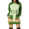 thumbnail image 1 of DPTALR Robe Ample à Manches Longues avec Capuche et Poche pour Femmes pour la Saint-Patrick, 1 of 4