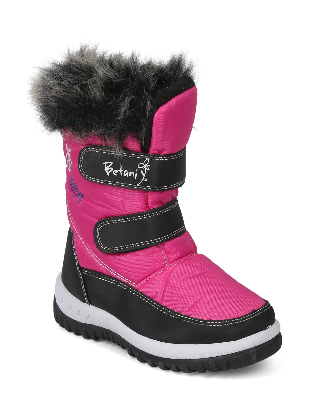 BETANI Kids Girls Winter Boots Size 2 Warm Colorful Snow Boots Tia-4