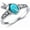 7, variant on Turquoise Hummingbird Rings for Women 925 Sterling Silver Hummingbird Animal Rings Jewelry Gift Size 5 to 11