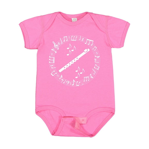 Inktastic Flute Musician Instrument Boys or Girls Baby Bodysuit