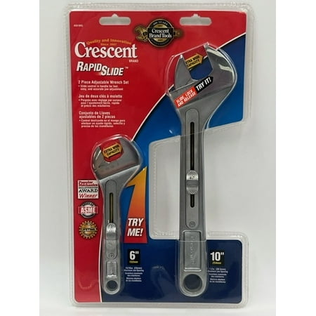 

Crescent 2 Pc. RapidSlide Adjustable Wrench Set 6 & 10 - AC610RS