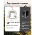 thumbnail image 4 of VEVOR Pop up Bubble Tent, 10 x 9.2 ft Waterproof & UV-Resistant, Clear Camping Tent Shelter, Outdoor Garden Dome Igloo Tents with Windows, 540° Panoramic View, for 4-8 Persons Patio Backyard, 4 of 9