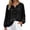 Black, variant on Cotton Linen Sun Protection Shirts for Women Balloon Sleeve Retro Vacation Blouse Loose Breathable Casual Summer Tops For Ladies Shirts Black