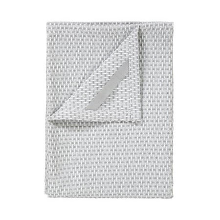 

Blomus 63847 Ridge Cotton Tea Towels Lily White & Elephant Skin - Set of 2
