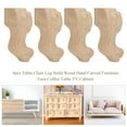 thumbnail image 4 of Patas de mesa maciza talladas en madera, accesorios para muebles europeos, patas de gabinete de sofá talladas, 4 of 8