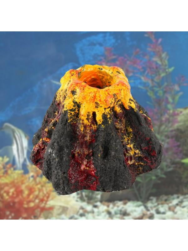 Aquarium Fish Tank Bubbler Ornament Air Bubble Stone Volcano Props