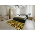 thumbnail image 4 of Ahgly Company Indoor Square Patterned Bee Yellow Area Rugs, 7' Square, 4 of 6